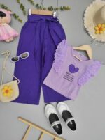 ست تاپ شلوار قلبی🩷💜💚🤎 - تصویر 6