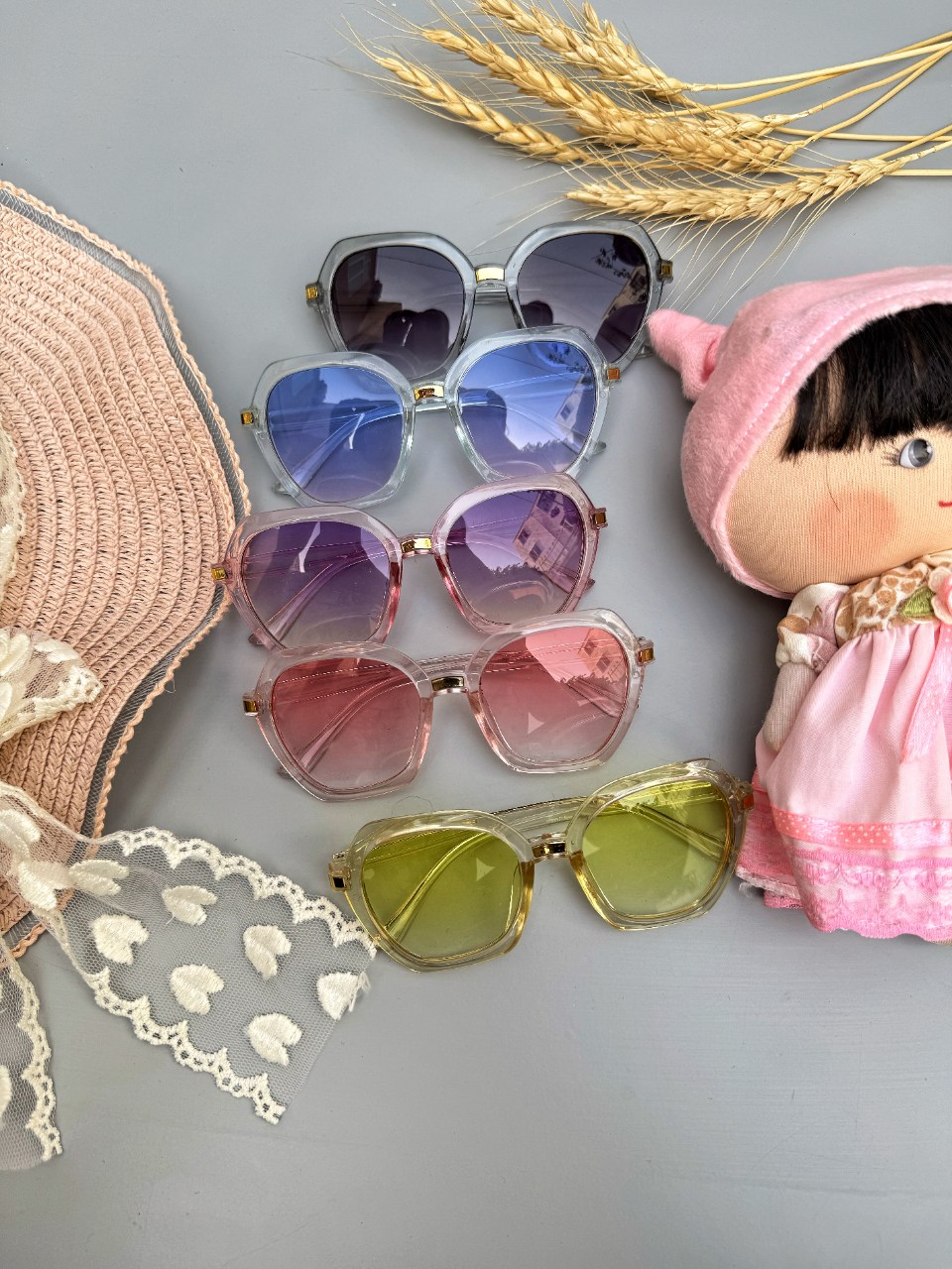 عینک بچگانه شیشه شفاف 🤓