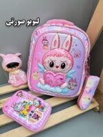 کوله فایبرگلاس برجسته لبوبو🎀💕 - تصویر 3