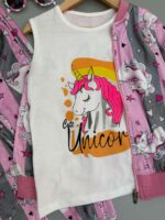 ست سویشرت شلوار تکشاخ🦄💜🩷 - تصویر 3
